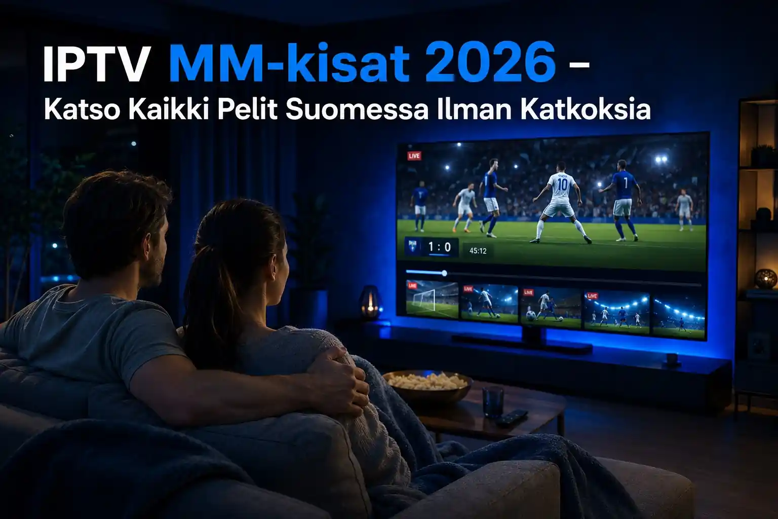 iptv mm-kisat 2026 – jalkapallon MM-kisojen katselu Suomessa modernissa olohuoneessa
