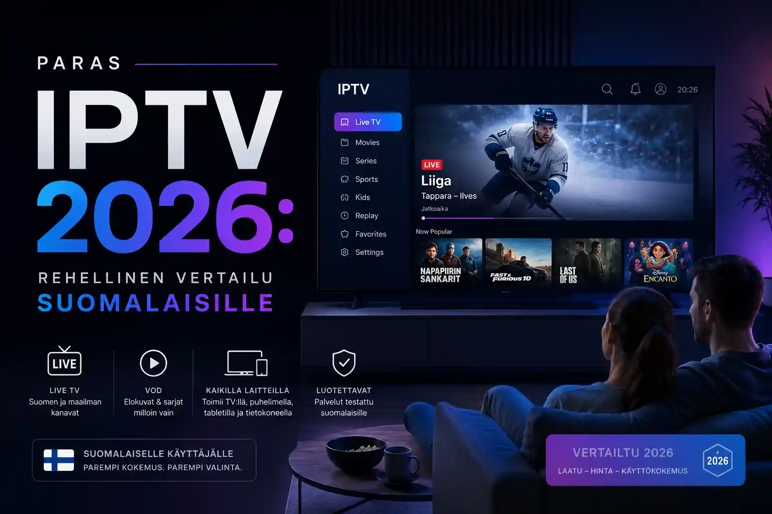 paras iptv 2026 – rehellinen vertailu suomalaisille modernissa olohuoneessa