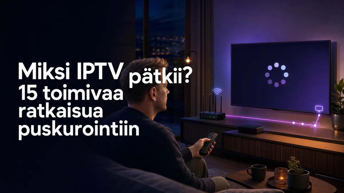 IPTV pätkii – 15 ratkaisua puskurointiin suomalaisessa kodissa