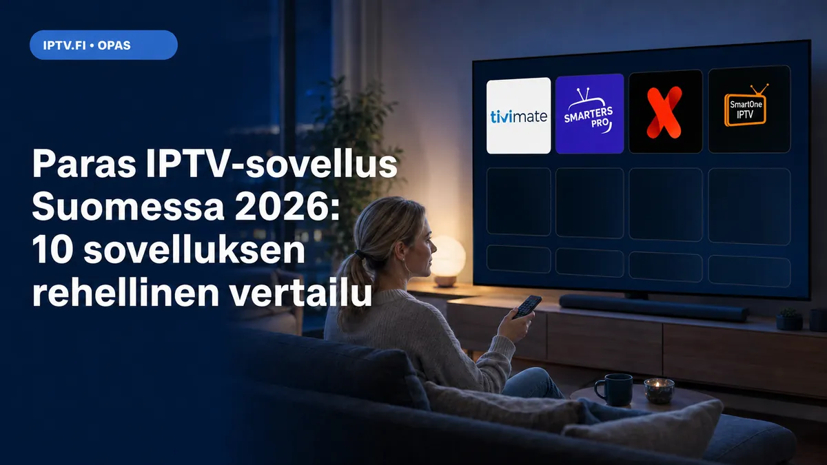 Paras IPTV-sovellus Suomessa 2026 – 10 sovelluksen vertailu