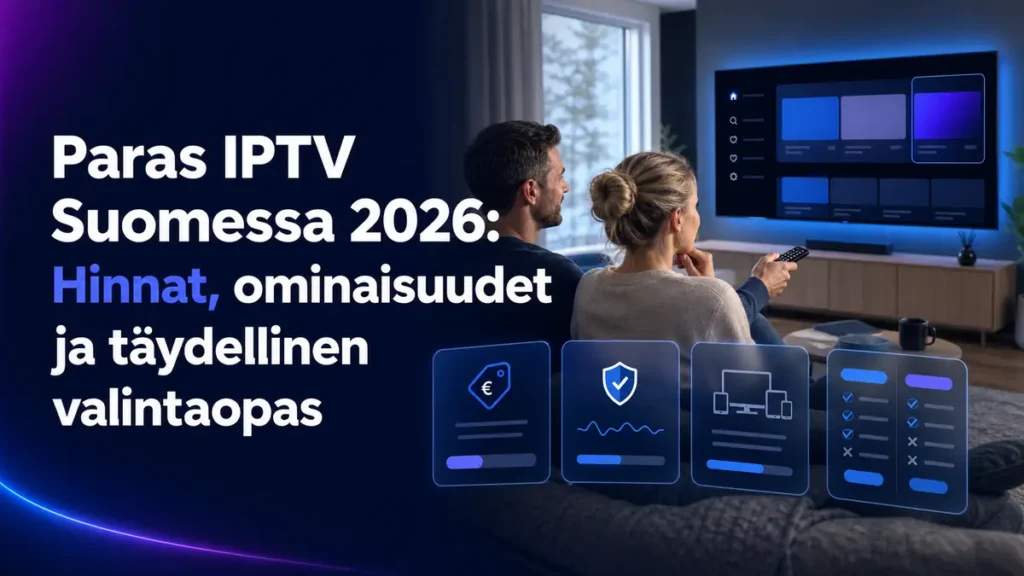 Paras IPTV Suomessa 2026: Hinnat, ominaisuudet ja täydellinen valintaopas