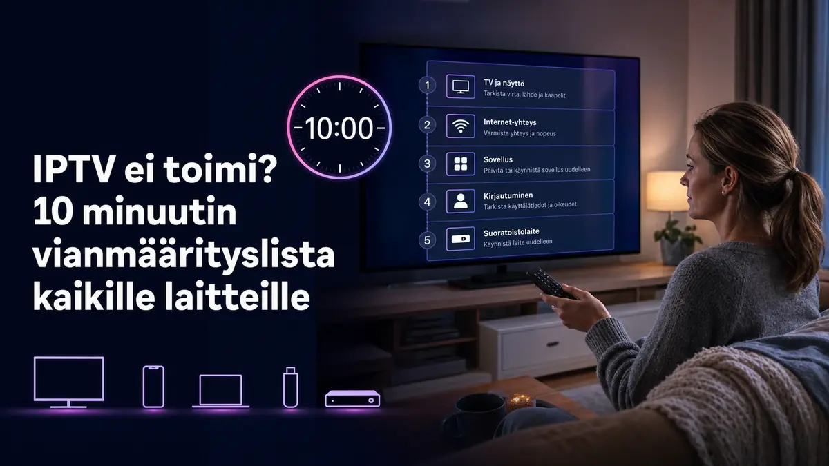 IPTV ei toimi – 10 minuutin vianmääritys kaikille laitteille