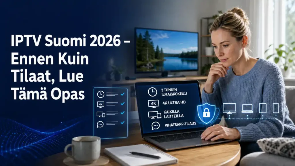 IPTV Suomi 2026 – tarkistukset ennen tilausta