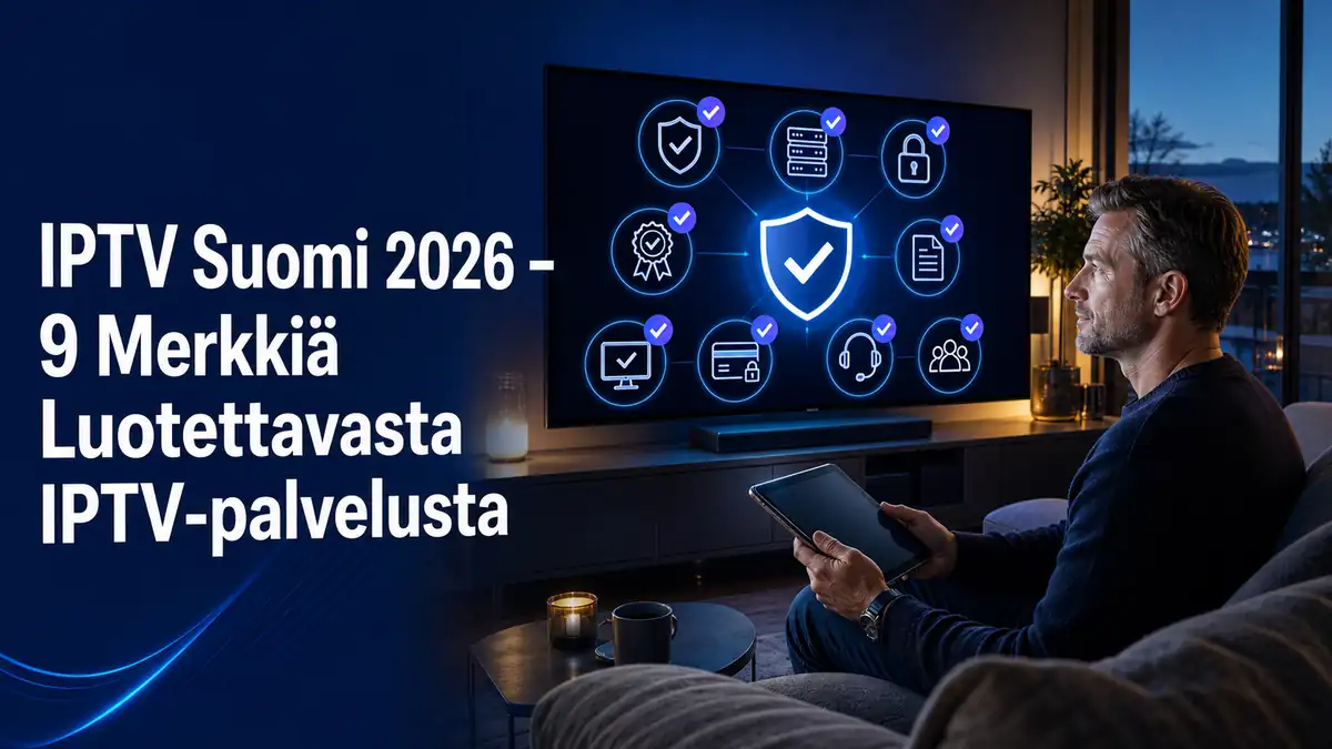 IPTV Suomi 2026 – 9 Merkkiä Luotettavasta IPTV-palvelusta