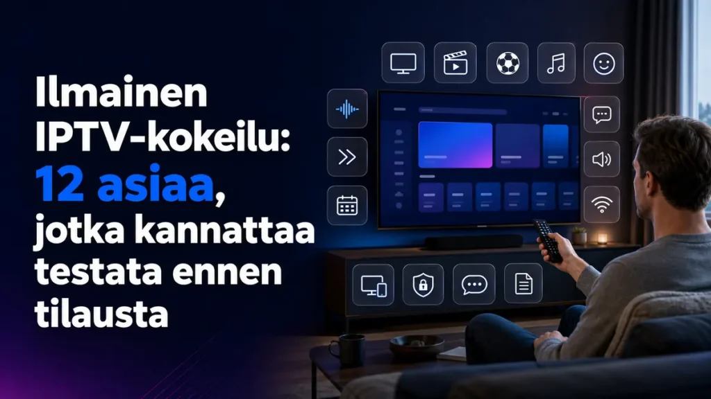 Ilmainen IPTV-kokeilu: 12 asiaa, jotka kannattaa testata ennen tilausta