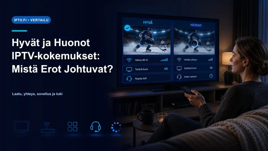 Hyvät ja huonot IPTV-kokemukset vertailussa