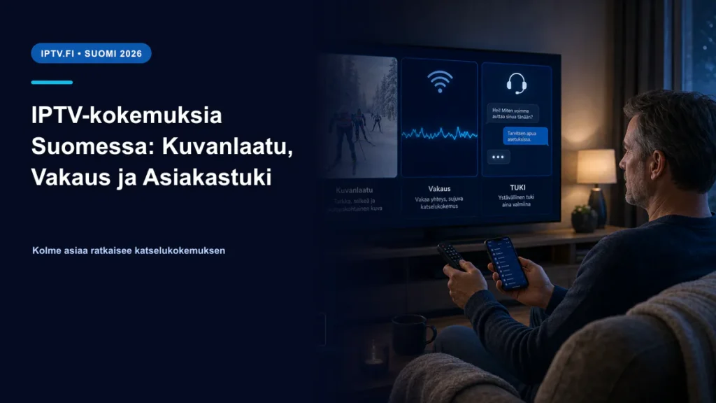 IPTV-kokemuksia Suomessa – kuvanlaatu, vakaus ja asiakastuki