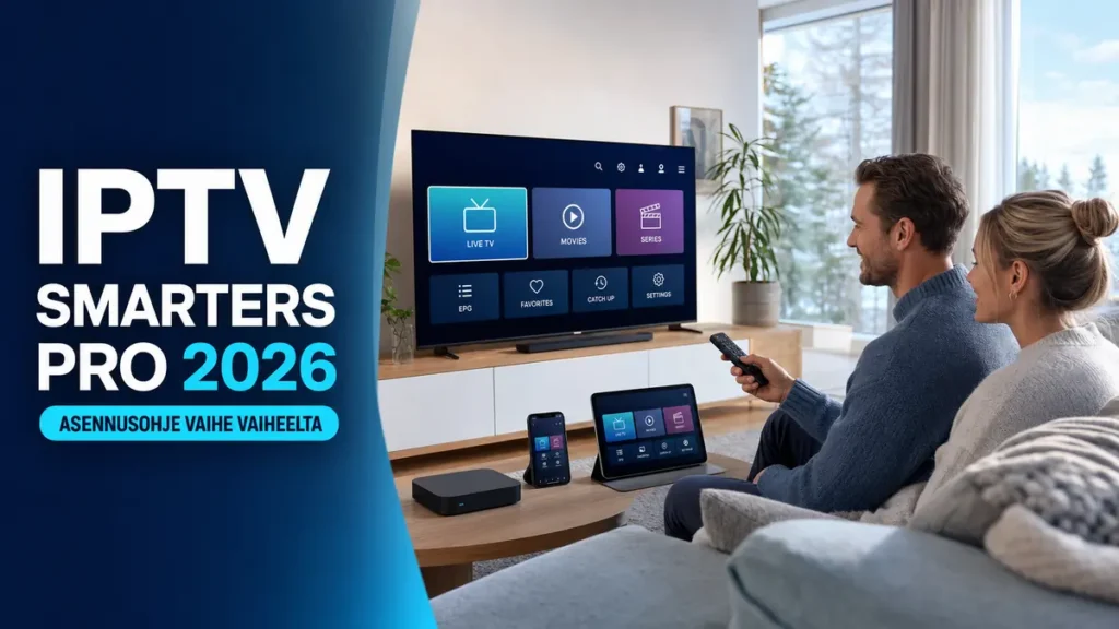 IPTV Smarters Pro -ohjeet 2026 Smart TV:lle ja mobiililaitteille