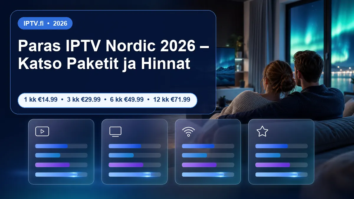 Paras IPTV Nordic 2026 – Katso Paketit ja Hinnat