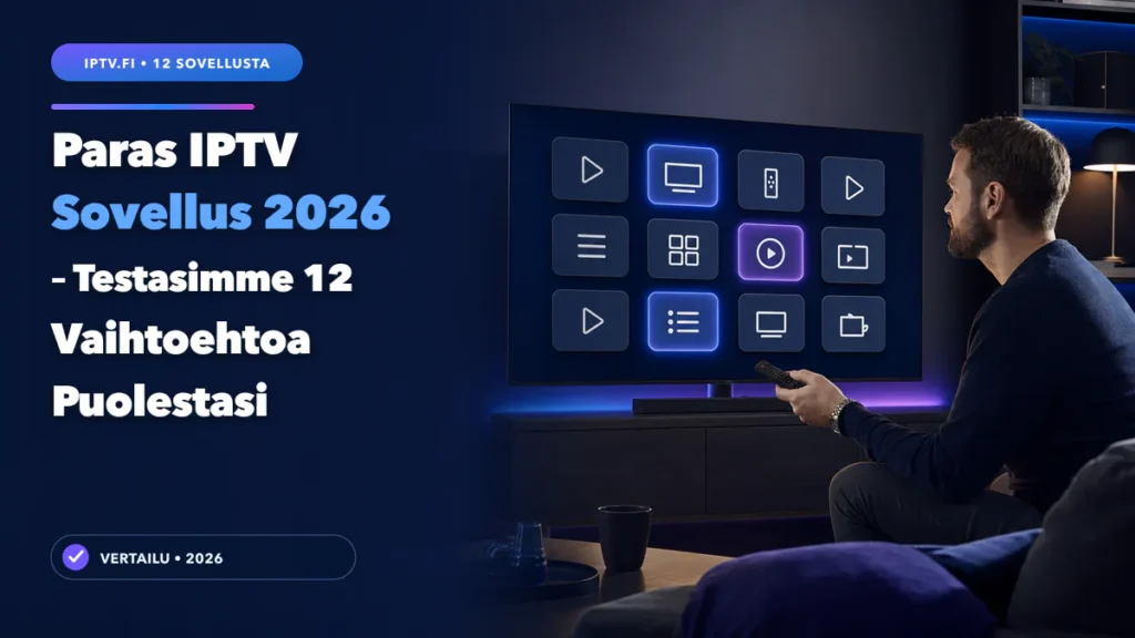 Paras IPTV sovellus 2026 – 12 vaihtoehdon vertailu televisiolle