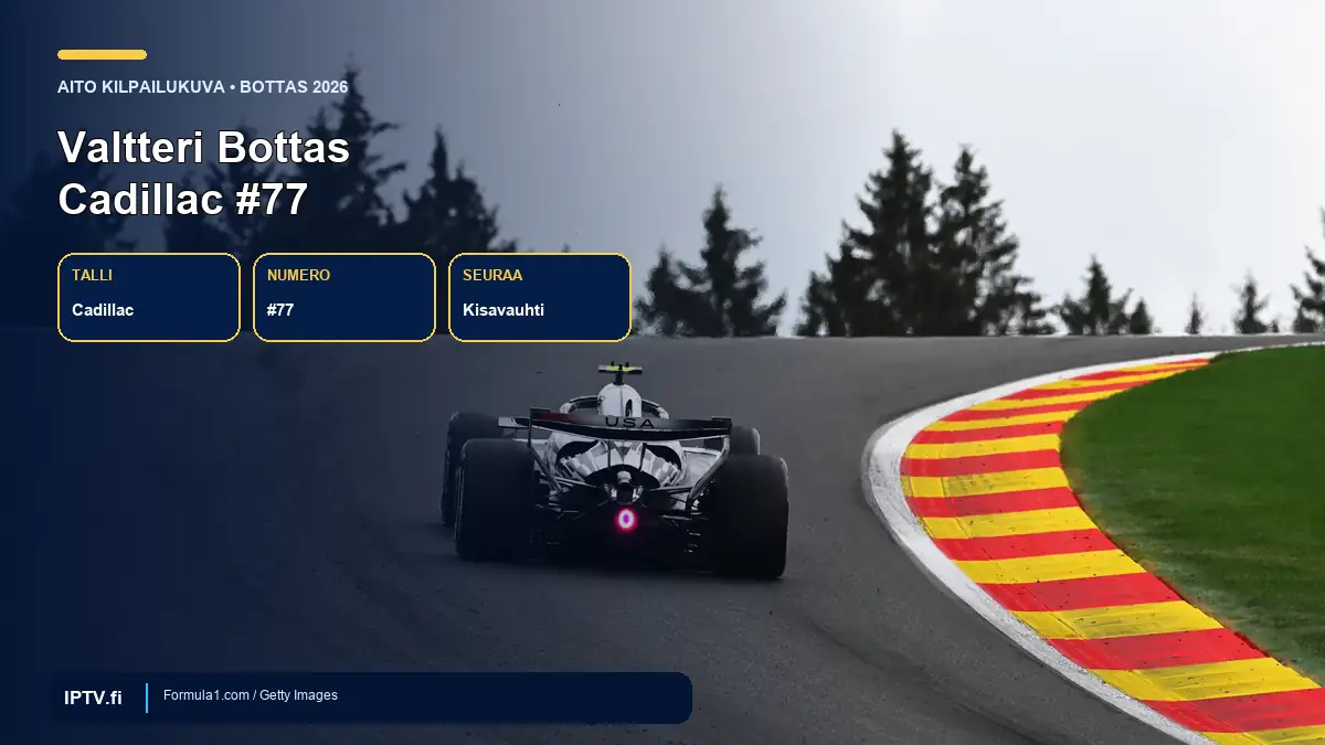 F1 Hollannin GP 2026 – Valtteri Bottas ja Cadillac numero 77