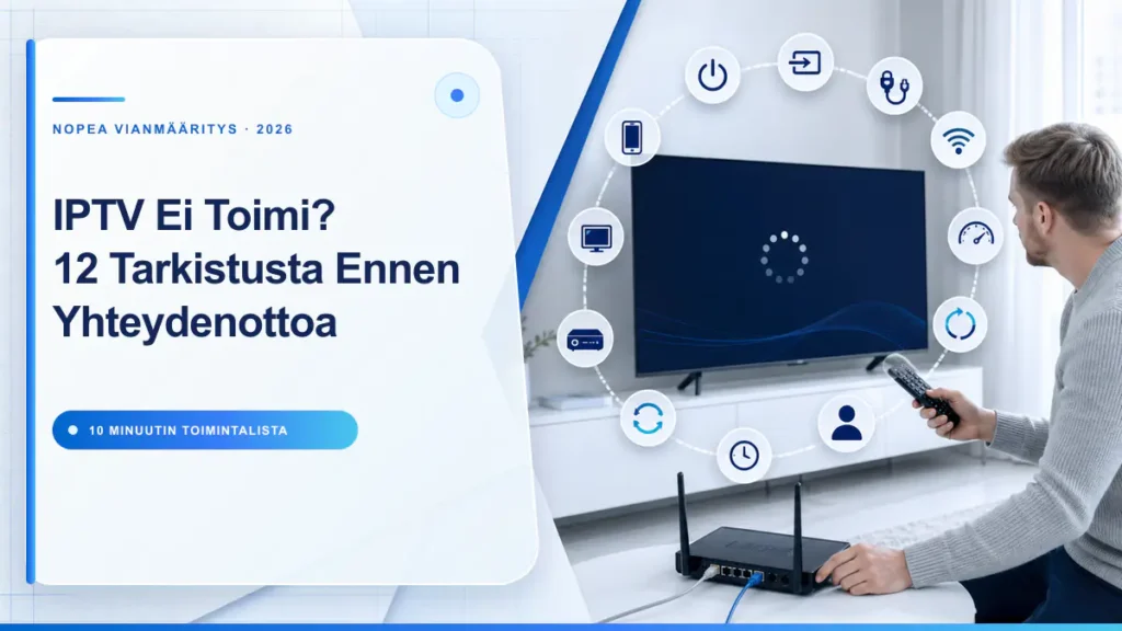 IPTV ei toimi 12 tarkistusta ennen yhteydenottoa ja nopea vianmääritys