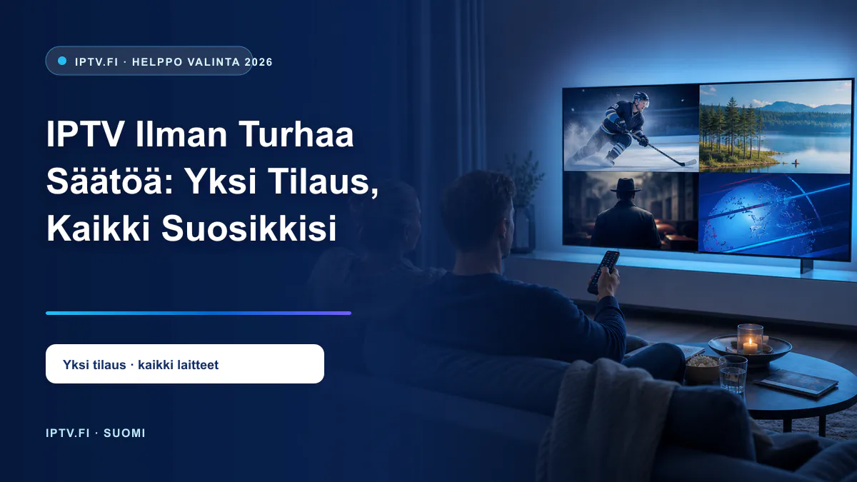 IPTV ilman turhaa säätöä – yksi tilaus ja kaikki suosikit