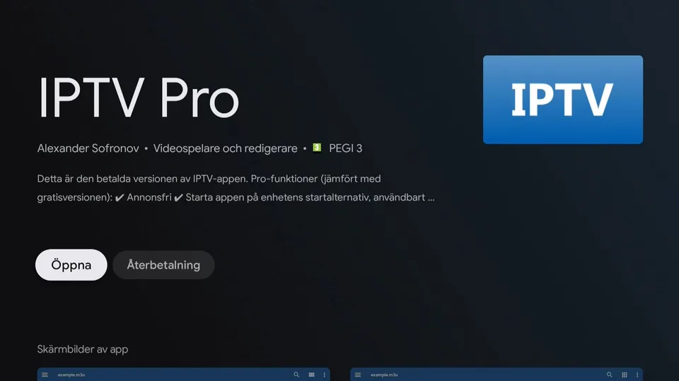 IPTV Pro vaihe 1: oikean Alexander Sofronov -sovelluksen tunnistaminen