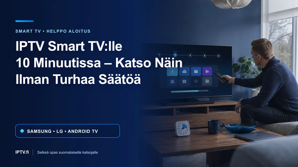 IPTV Smart TV asennus – IPTV Smart TV:lle – käyttäjä asentaa sovelluksen kymmenessä minuutissa