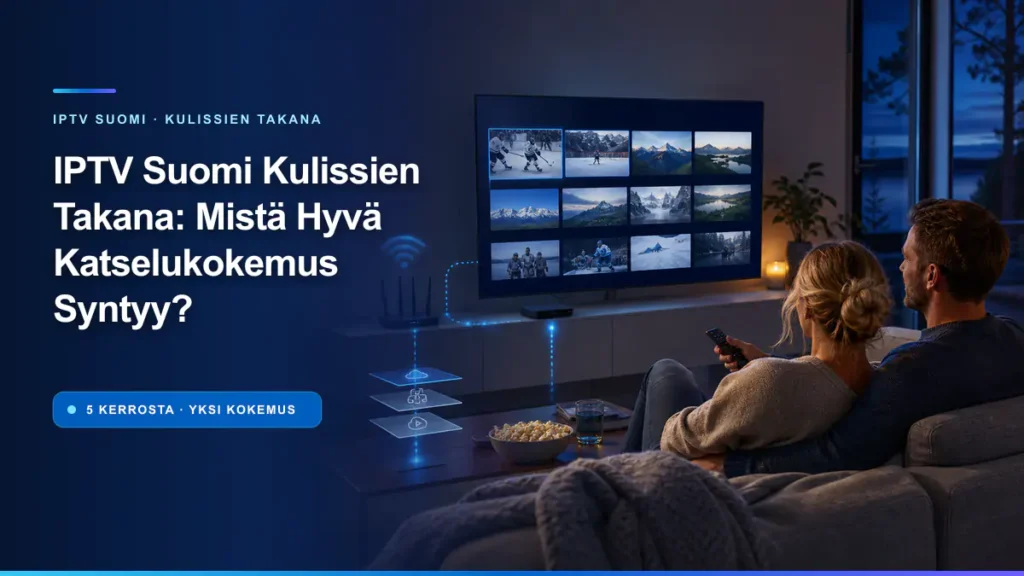 IPTV Suomi kulissien takana ja hyvän katselukokemuksen viisi kerrosta
