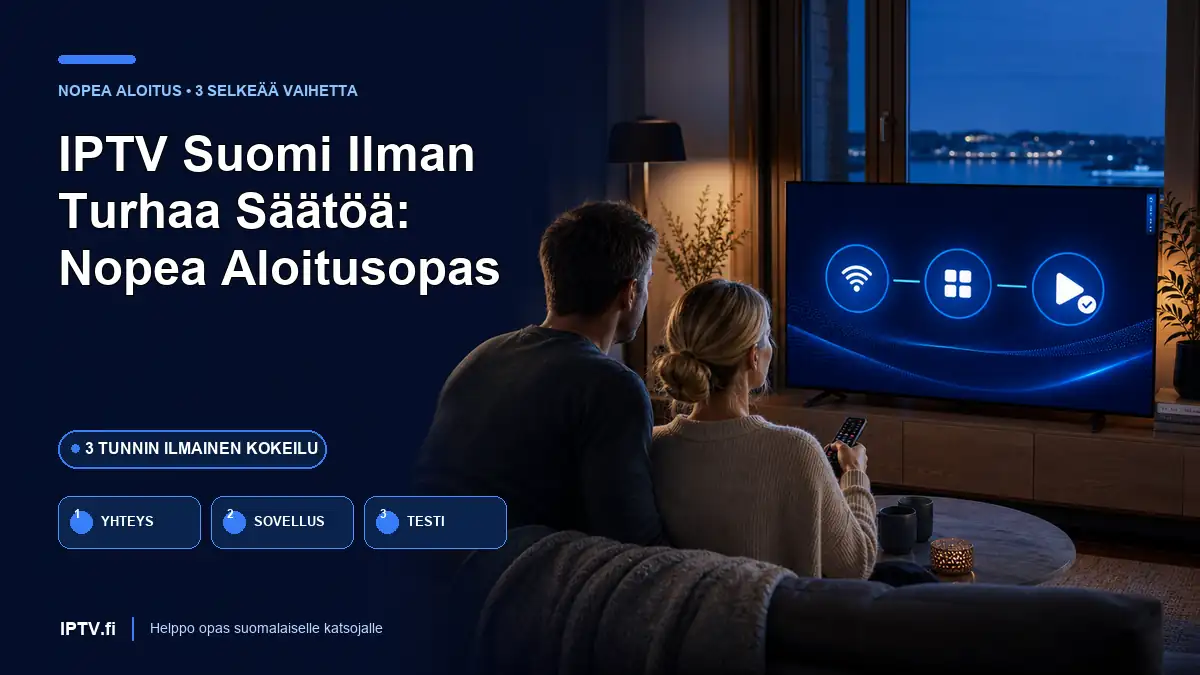 IPTV Suomi aloitusopas 2026 nopea aloitus televisiolla