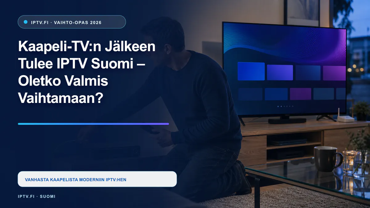 IPTV Suomi korvaa kaapeli-TV:n suomalaisessa olohuoneessa
