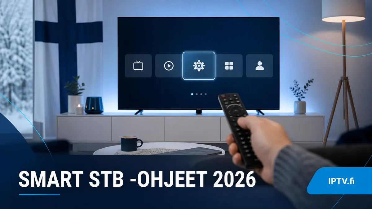 Smart STB -ohjeet 2026 portaalin lisäämiseen Smart TV:llä