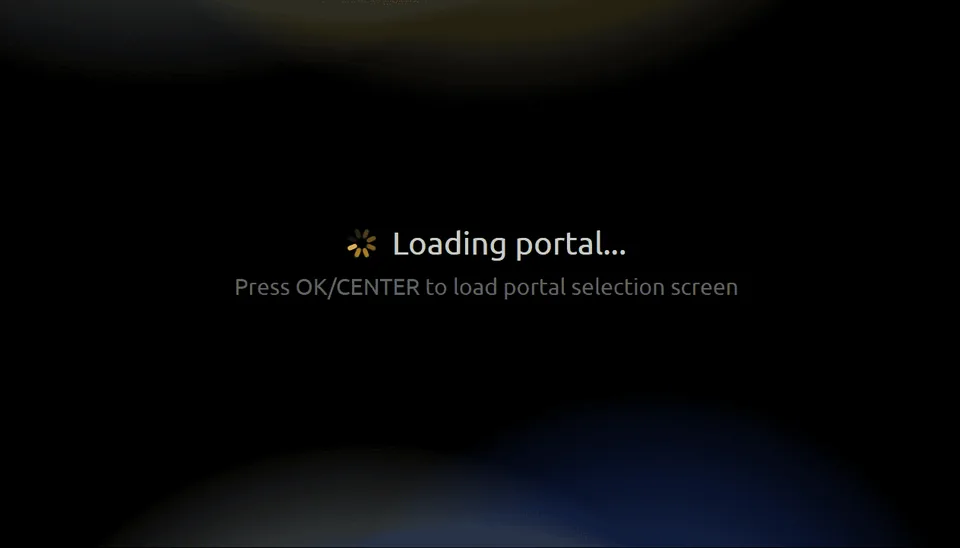 Smart STB vaihe 1: Loading portal -näkymä