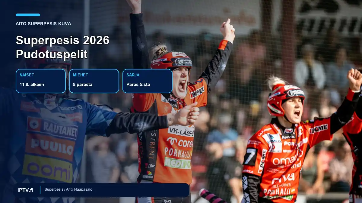 Superpesis 2026 pudotuspelit – aidot pelaajat ja ottelusarjan rakenne