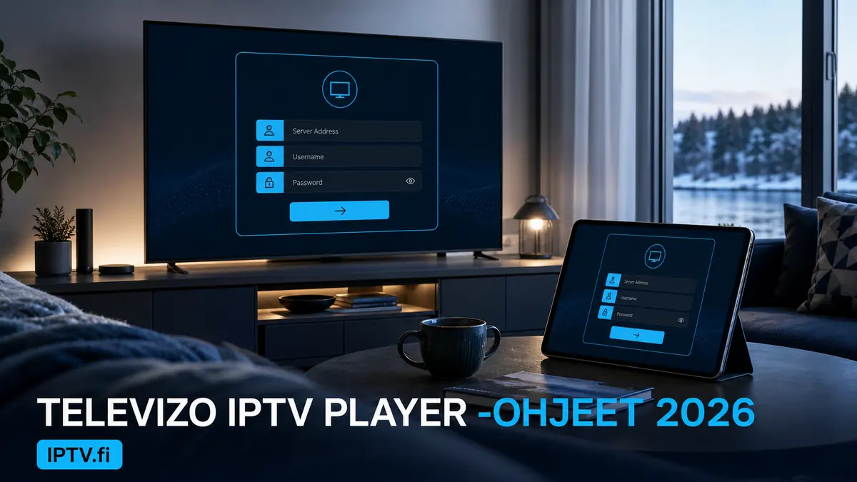 Televizo IPTV Player -ohjeet 2026 Android TV:lle ja puhelimelle