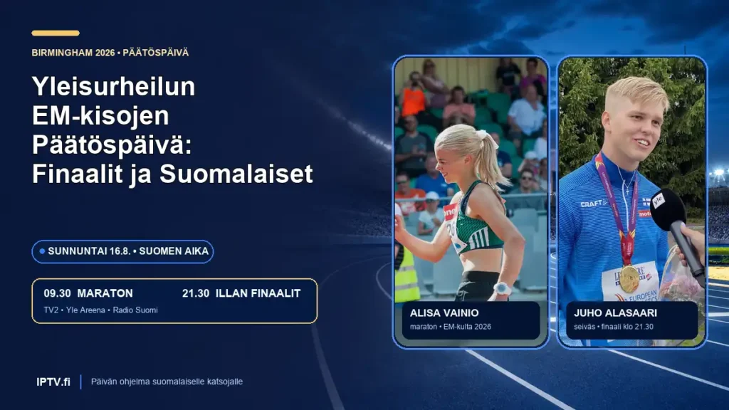 Yleisurheilun EM-kisojen päätöspäivä Alisa Vainio Juho Alasaari